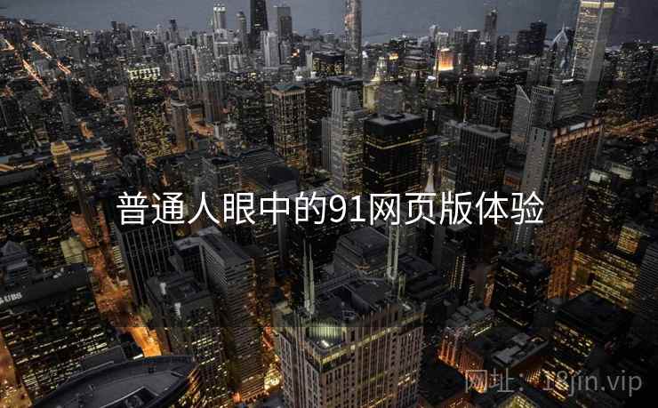 普通人眼中的91网页版体验
