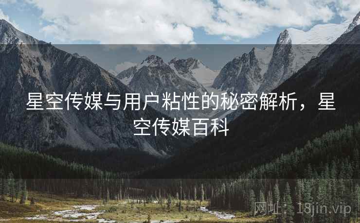 星空传媒与用户粘性的秘密解析，星空传媒百科