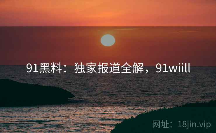 91黑料：独家报道全解，91wiill