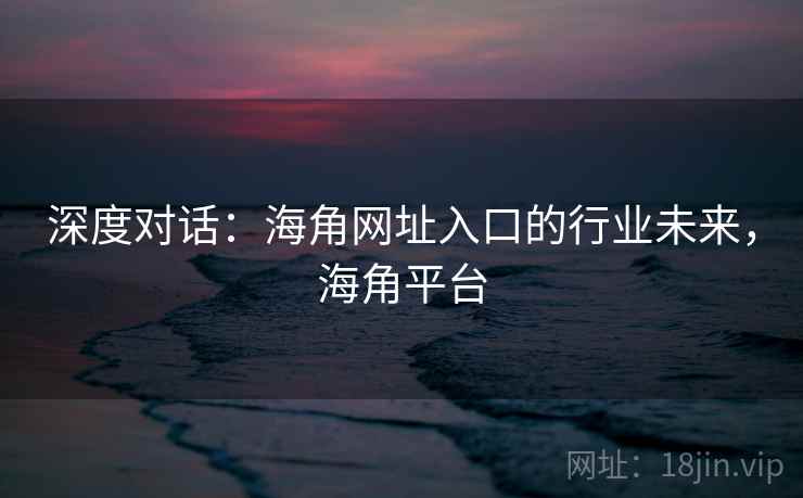 深度对话：海角网址入口的行业未来，海角平台