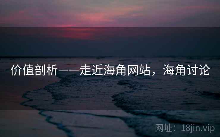 价值剖析——走近海角网站，海角讨论