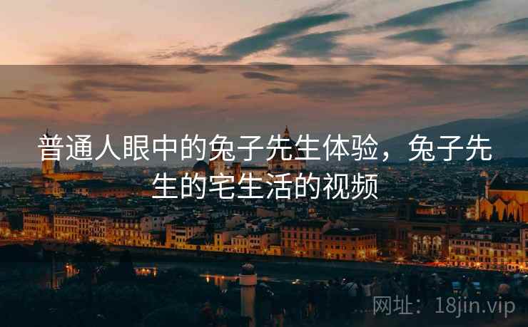 普通人眼中的兔子先生体验，兔子先生的宅生活的视频