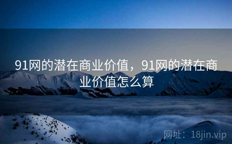 91网的潜在商业价值，91网的潜在商业价值怎么算