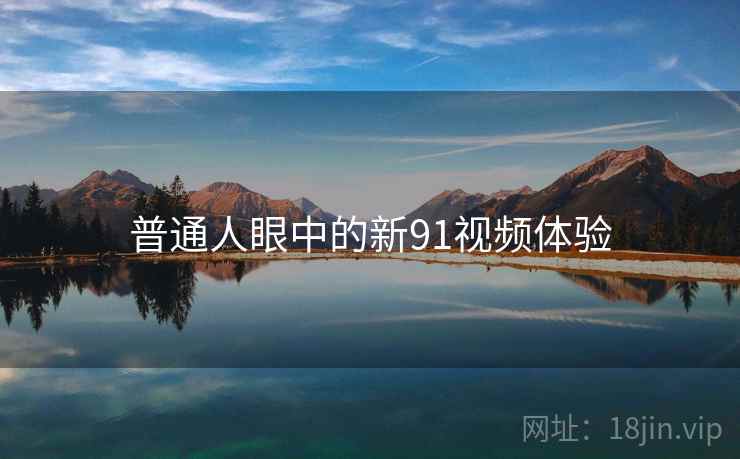普通人眼中的新91视频体验