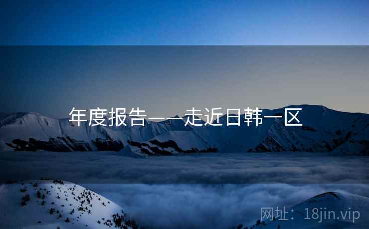 年度报告——走近日韩一区