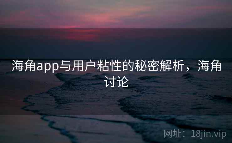 海角app与用户粘性的秘密解析，海角讨论